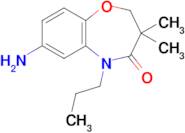 7-Amino-3,3-dimethyl-5-propyl-2,3-dihydrobenzo[b][1,4]oxazepin-4(5h)-one