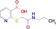 2-((2-Oxo-2-(propylamino)ethyl)thio)nicotinic acid