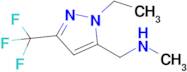 1-(1-Ethyl-3-(trifluoromethyl)-1h-pyrazol-5-yl)-N-methylmethanamine