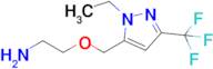 2-((1-Ethyl-3-(trifluoromethyl)-1h-pyrazol-5-yl)methoxy)ethan-1-amine