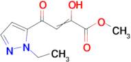 methyl 4-(1-ethyl-1H-pyrazol-5-yl)-2-hydroxy-4-oxobut-2-enoate