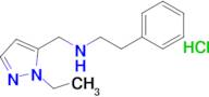 n-((1-Ethyl-1h-pyrazol-5-yl)methyl)-2-phenylethan-1-amine hydrochloride