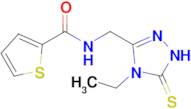 N-[(4-ethyl-5-sulfanylidene-4,5-dihydro-1H-1,2,4-triazol-3-yl)methyl]thiophene-2-carboxamide