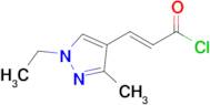 (E)-3-(1-Ethyl-3-methyl-1h-pyrazol-4-yl)acryloyl chloride