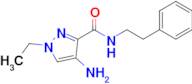 4-Amino-1-ethyl-N-phenethyl-1h-pyrazole-3-carboxamide