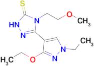 3-(3-ethoxy-1-ethyl-1H-pyrazol-4-yl)-4-(2-methoxyethyl)-4,5-dihydro-1H-1,2,4-triazole-5-thione