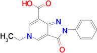5-Ethyl-3-oxo-2-phenyl-3,5-dihydro-2h-pyrazolo[4,3-c]pyridine-7-carboxylic acid