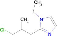 2-(3-Chloro-2-methylpropyl)-1-ethyl-1h-imidazole