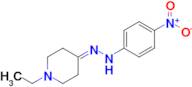 1-Ethyl-4-(2-(4-nitrophenyl)hydrazono)piperidine