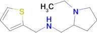 1-(1-Ethylpyrrolidin-2-yl)-N-(thiophen-2-ylmethyl)methanamine