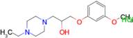 1-(4-Ethylpiperazin-1-yl)-3-(3-methoxyphenoxy)propan-2-ol hydrochloride