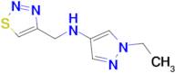 n-((1,2,3-Thiadiazol-4-yl)methyl)-1-ethyl-1h-pyrazol-4-amine