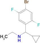 n-((4-Bromo-2,5-difluorophenyl)(cyclopropyl)methyl)ethanamine