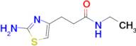 3-(2-amino-1,3-thiazol-4-yl)-N-ethylpropanamide