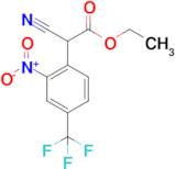 Ethyl 2-cyano-2-(2-nitro-4-(trifluoromethyl)phenyl)acetate