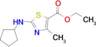 Ethyl 2-(cyclopentylamino)-4-methylthiazole-5-carboxylate