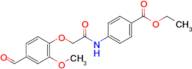 Ethyl 4-(2-(4-formyl-2-methoxyphenoxy)acetamido)benzoate