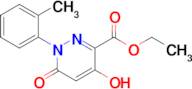 Ethyl 4-hydroxy-6-oxo-1-(o-tolyl)-1,6-dihydropyridazine-3-carboxylate