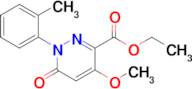 Ethyl 4-methoxy-6-oxo-1-(o-tolyl)-1,6-dihydropyridazine-3-carboxylate