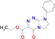 Ethyl 4-oxo-8-phenyl-4,6,7,8-tetrahydroimidazo[2,1-c][1,2,4]triazine-3-carboxylate