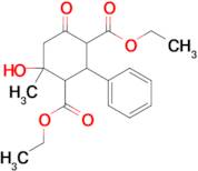 Diethyl 4-hydroxy-4-methyl-6-oxo-2-phenylcyclohexane-1,3-dicarboxylate