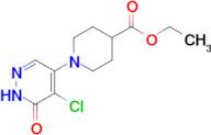 ethyl 1-(5-chloro-6-oxo-1,6-dihydropyridazin-4-yl)piperidine-4-carboxylate