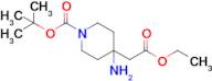 Tert-butyl 4-amino-4-(2-ethoxy-2-oxoethyl)piperidine-1-carboxylate