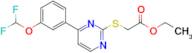 Ethyl 2-((4-(3-(difluoromethoxy)phenyl)pyrimidin-2-yl)thio)acetate