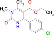 Ethyl 4-(4-chlorophenyl)-1,6-dimethyl-2-oxo-1,2,3,4-tetrahydropyrimidine-5-carboxylate