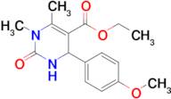 Ethyl 4-(4-methoxyphenyl)-1,6-dimethyl-2-oxo-1,2,3,4-tetrahydropyrimidine-5-carboxylate