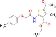 Ethyl 5-acetyl-4-methyl-2-(2-(p-tolyloxy)acetamido)thiophene-3-carboxylate