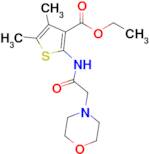 Ethyl 4,5-dimethyl-2-(2-morpholinoacetamido)thiophene-3-carboxylate