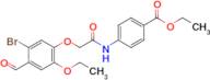 Ethyl 4-(2-(5-bromo-2-ethoxy-4-formylphenoxy)acetamido)benzoate