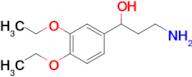 3-Amino-1-(3,4-diethoxyphenyl)propan-1-ol