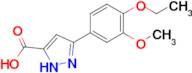 3-(4-ethoxy-3-methoxyphenyl)-1H-pyrazole-5-carboxylic acid