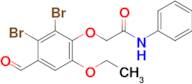 2-(2,3-Dibromo-6-ethoxy-4-formylphenoxy)-N-phenylacetamide