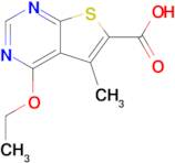 4-Ethoxy-5-methylthieno[2,3-d]pyrimidine-6-carboxylic acid