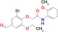 2-(2-Bromo-6-ethoxy-4-formylphenoxy)-N-(2-methoxyphenyl)acetamide