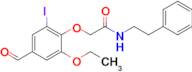 2-(2-Ethoxy-4-formyl-6-iodophenoxy)-N-phenethylacetamide