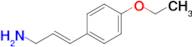 (E)-3-(4-Ethoxyphenyl)prop-2-en-1-amine