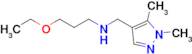 n-((1,5-Dimethyl-1h-pyrazol-4-yl)methyl)-3-ethoxypropan-1-amine