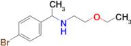 1-(4-Bromophenyl)-N-(2-ethoxyethyl)ethan-1-amine