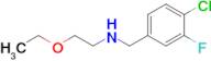 n-(4-Chloro-3-fluorobenzyl)-2-ethoxyethan-1-amine