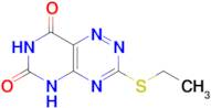 3-(ethylsulfanyl)-5H,6H,7H,8H-pyrimido[4,5-e][1,2,4]triazine-6,8-dione