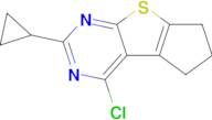 4-Chloro-2-cyclopropyl-6,7-dihydro-5h-cyclopenta[4,5]thieno[2,3-d]pyrimidine