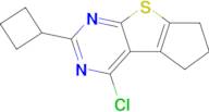 4-Chloro-2-cyclobutyl-6,7-dihydro-5h-cyclopenta[4,5]thieno[2,3-d]pyrimidine