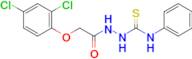 2-(2-(2,4-Dichlorophenoxy)acetyl)-N-phenylhydrazine-1-carbothioamide