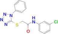 n-(3-Chlorophenyl)-2-((1-phenyl-1h-tetrazol-5-yl)thio)acetamide