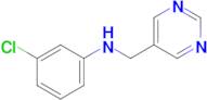 3-Chloro-N-(pyrimidin-5-ylmethyl)aniline