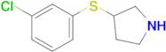 3-((3-Chlorophenyl)thio)pyrrolidine